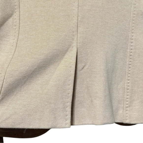 Talbots Double Button Cotton Light Tan Lightweight Blazer Size 6p - Picture 7 of 9